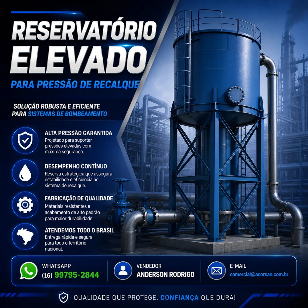 Reservatório Aéreo para Sistema Hidráulico Predial